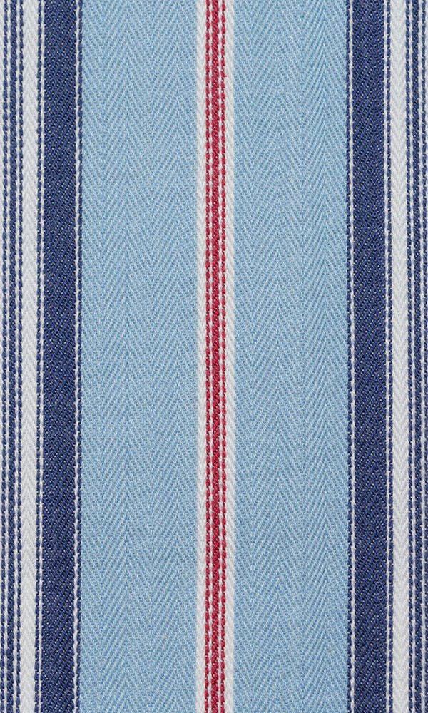 Cotton Curtain Panels (Red/ Blue)