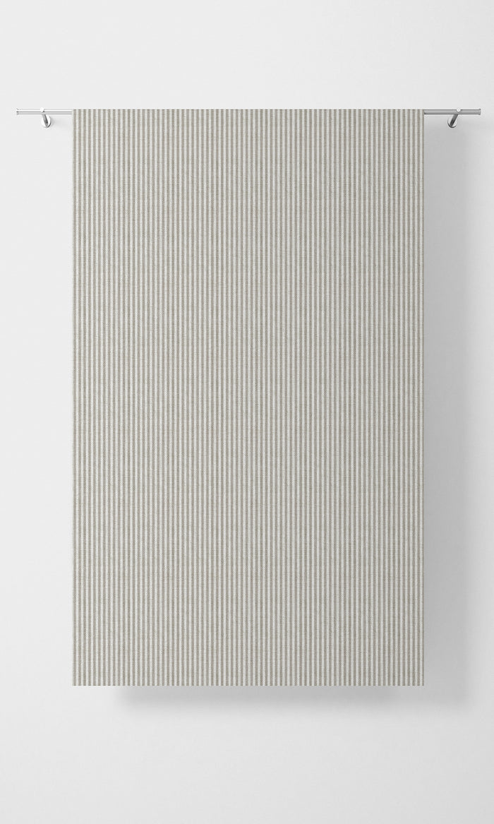 Modern Striped Fabric Material By the Metre (Warm Grey)