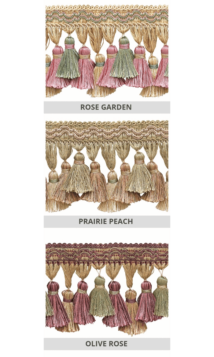 Drapery tassel trims