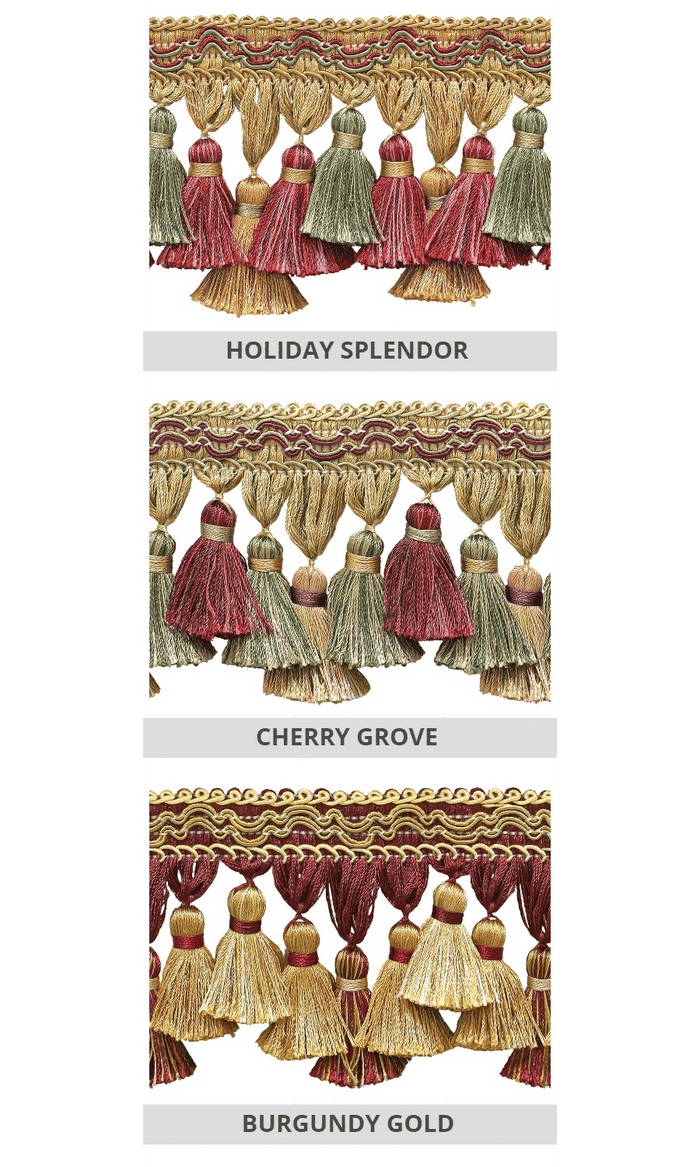 Curtain tassels and trims