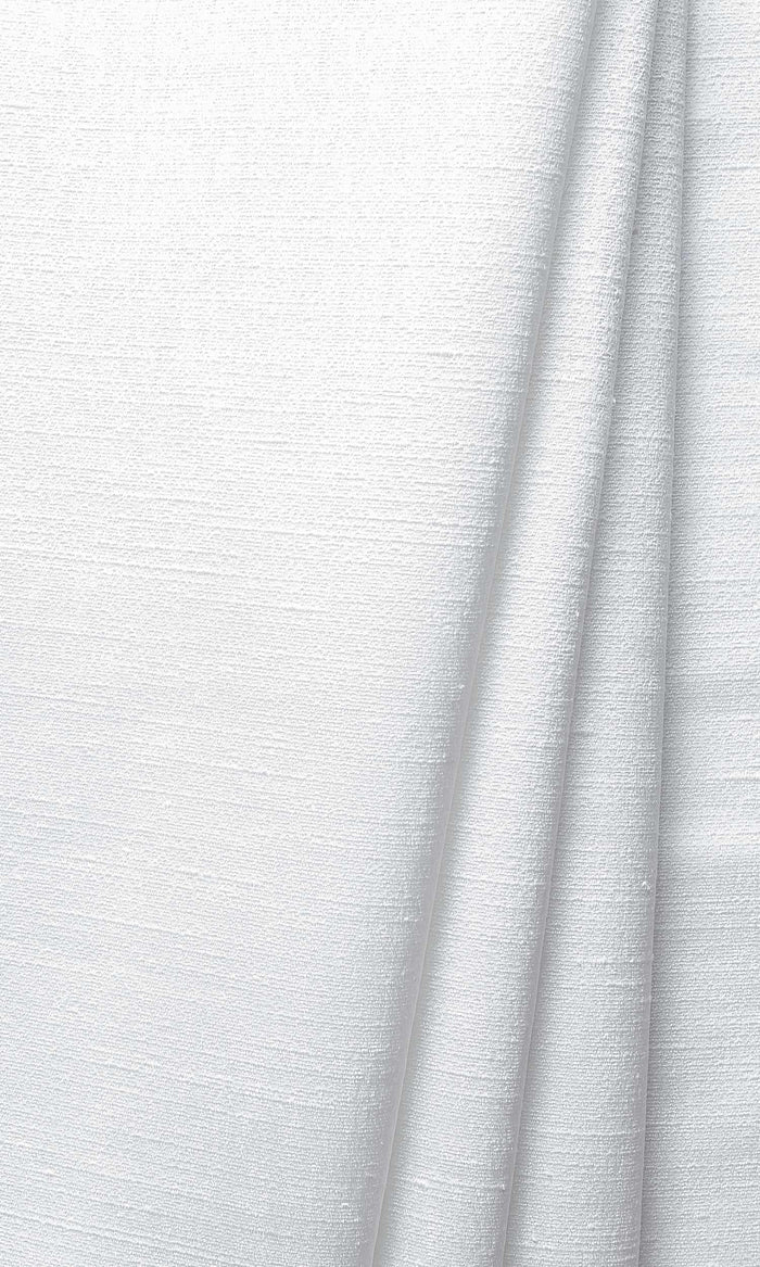 Silk Blend Home Décor Fabric By the Metre (White/ Ivory)