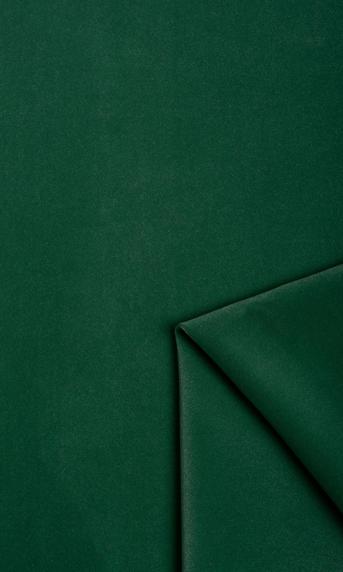 Velvet Window Treatments Fabric By the Metre (Emerald Green)