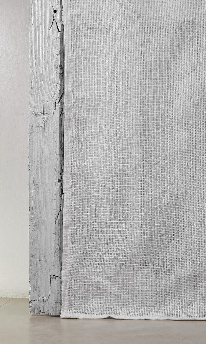 Sheer Curtain Panels for Living, Bedroom, Kitchen, Bathroom (White)