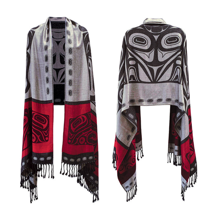 Empowerment indigenous art shawl by Roger Smith Canada
