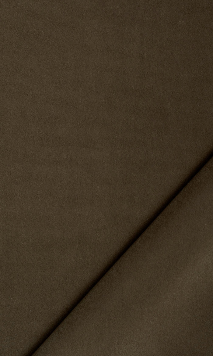 Velvet Curtain Panels for Living, Bedroom, Kitchen, Bathroom (Cocoa Brown)