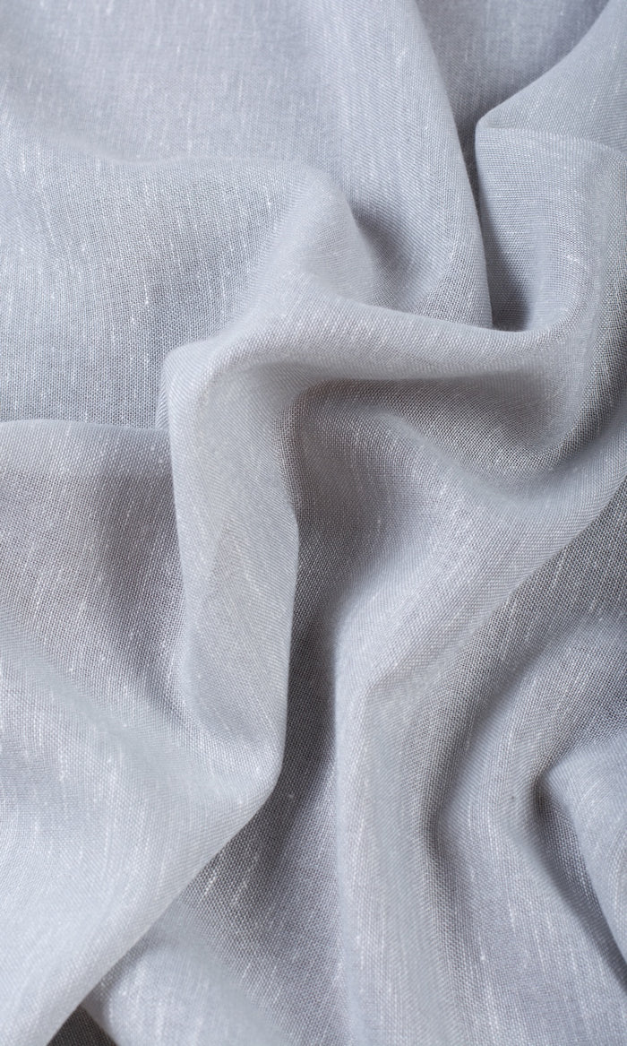 Plain Sheer Fabric By the Metre for Curtains & Drapes (Gray)