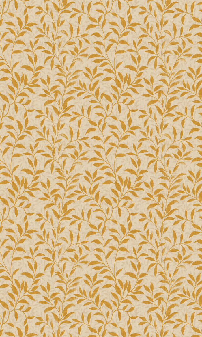 Dimout Floral Pinch Pleat, Rod Pocket, Eyelet Curtains (Yellow/ Ivory)