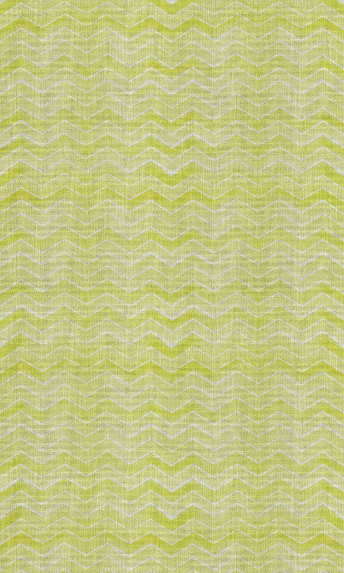 Chevron Print Drapes (Eggshell White/ Pear Green) Extra Long Short Wide