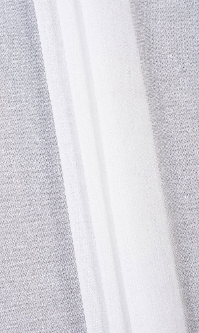 Plain Sheer Home Textile Fabric Material By the Metre (White)