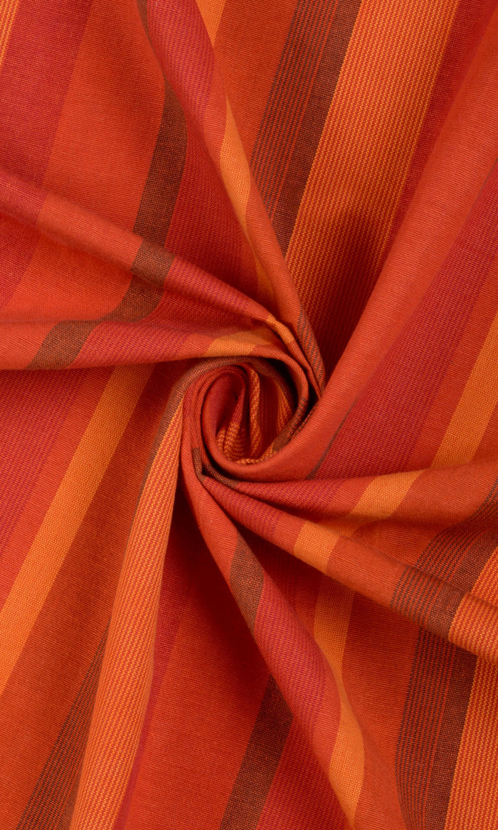 Cotton Curtains / Drapes / Window Drapery Panels (Red/ Orange)