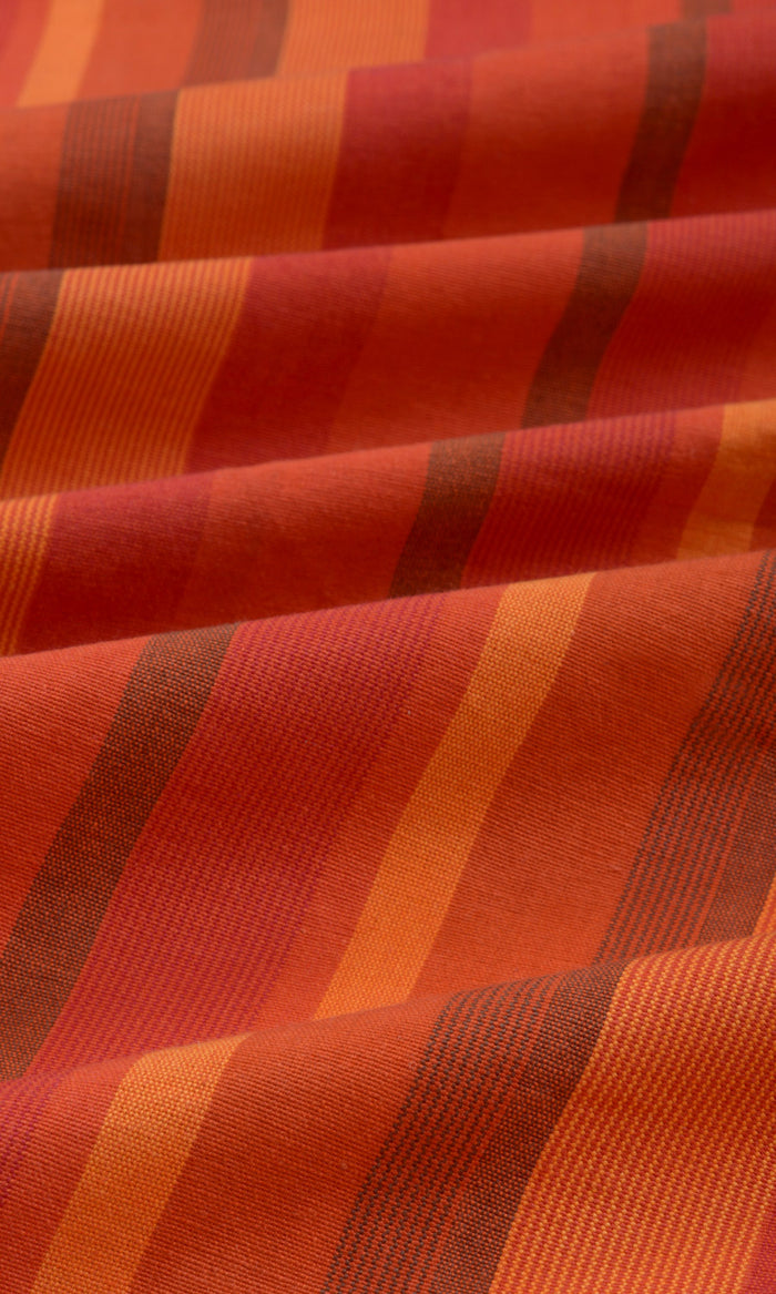 Cotton Any Size Style Curtains (Red/ Orange)