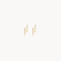 Everyday Little Lightning Bolt Earring in 14k yellow gold