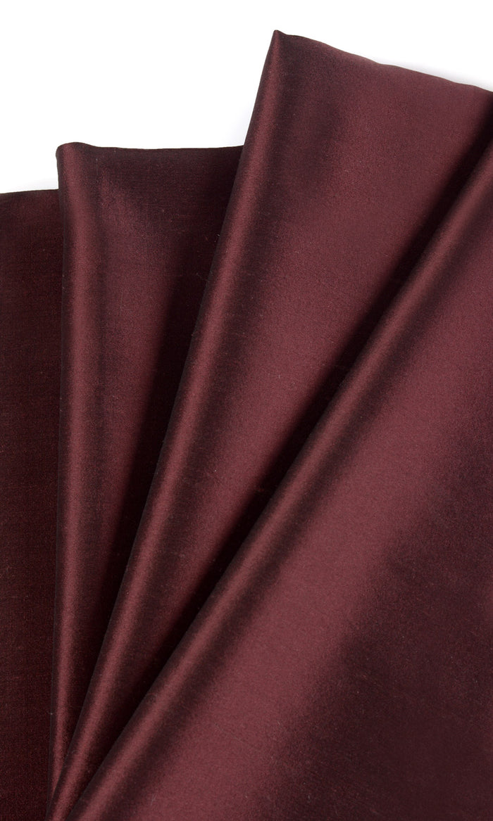 Shantung Silk Pinch Pleat, Rod Pocket, Eyelet Curtains (Wine Red/ Maroon)