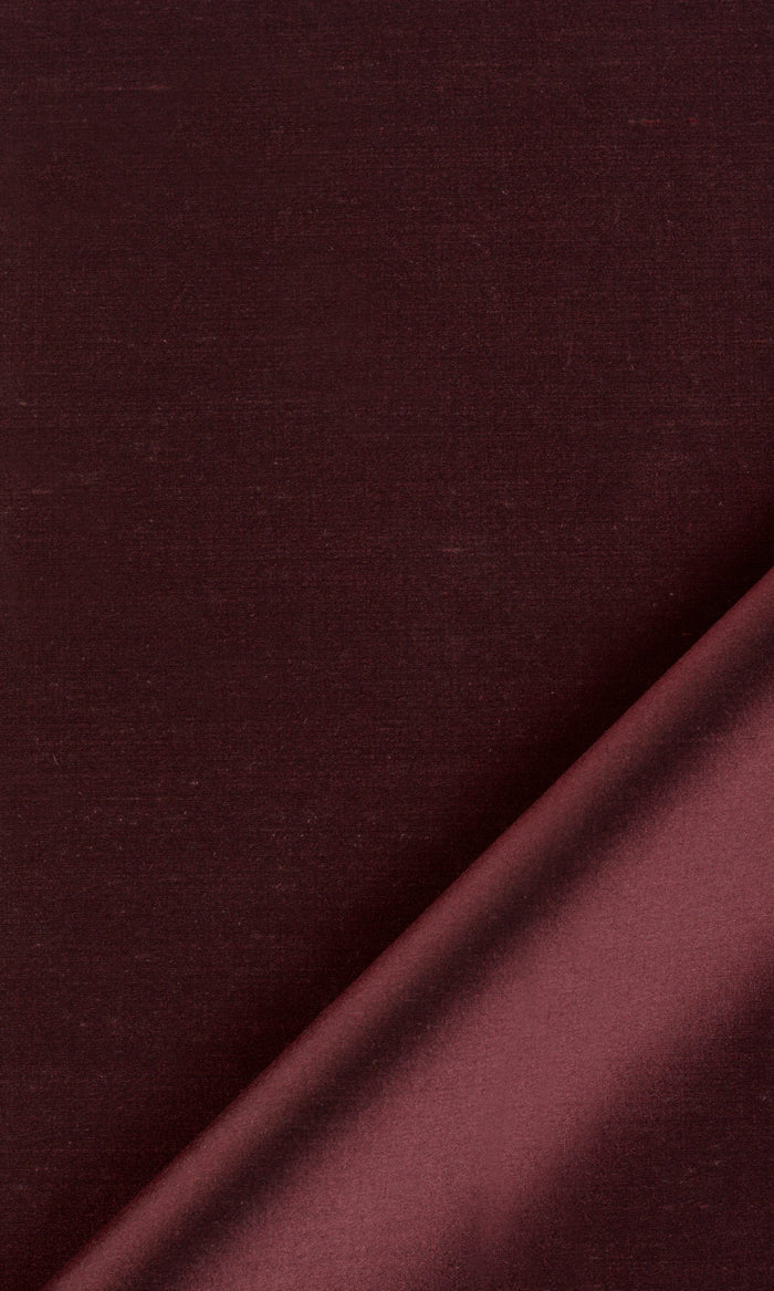 Shantung Silk Drapery (Wine Red/ Maroon) Extra Long Short Wide