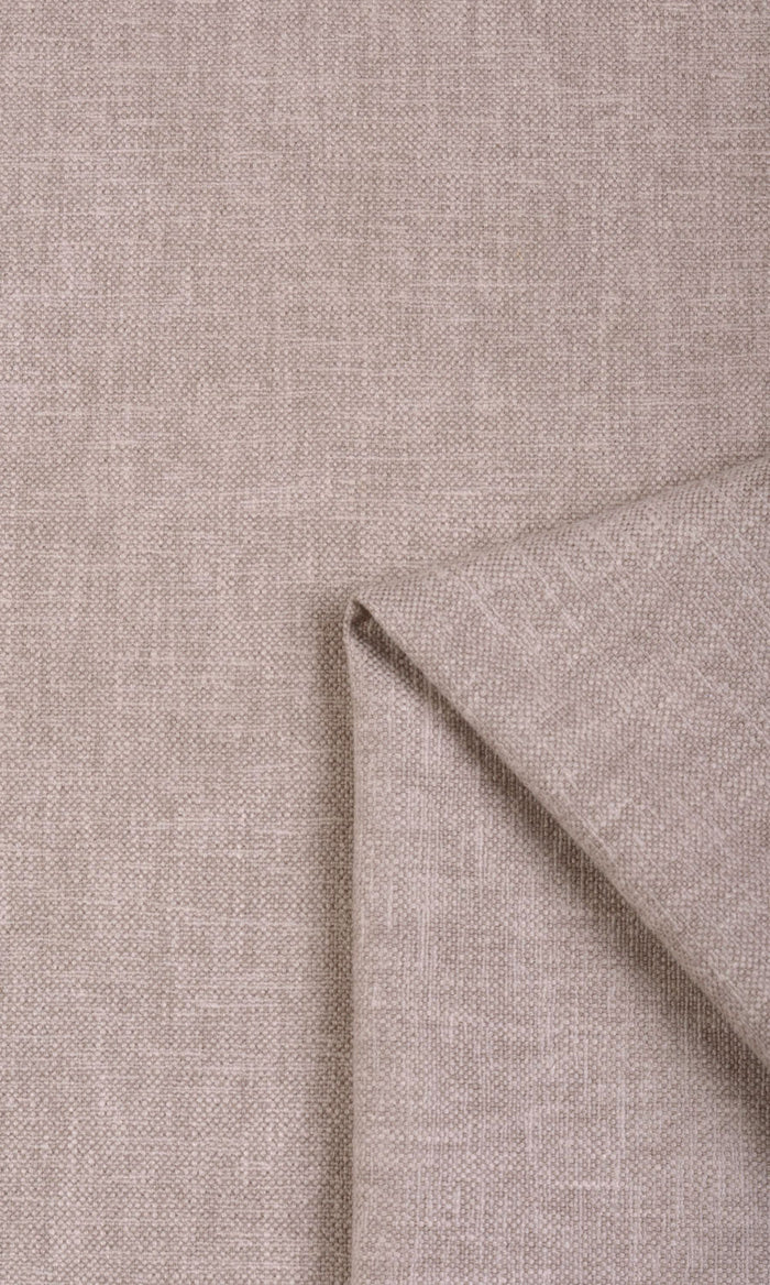 Linen Blend Pinch Pleat, Rod Pocket, Eyelet Curtains (Pale Beige)