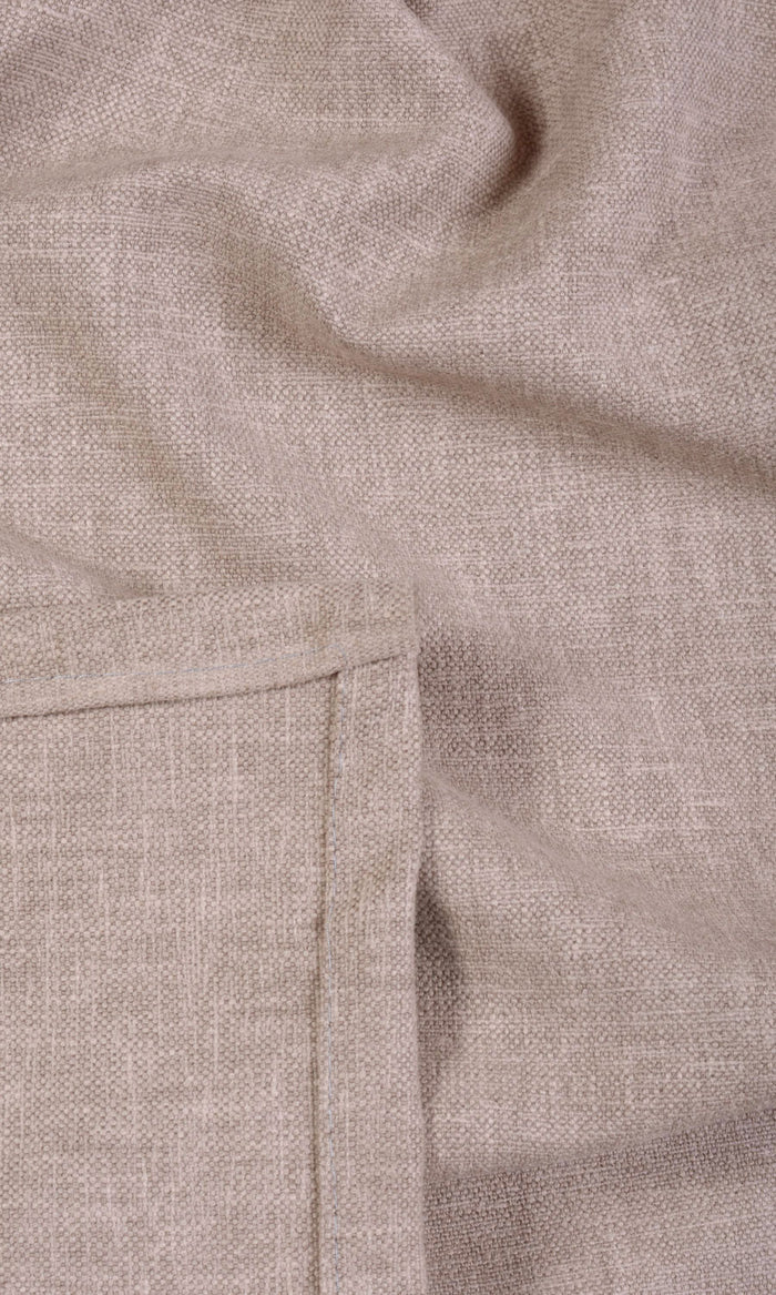 Linen Blend Curtains (Pale Beige) Extra Long Short Wide