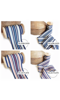 Striped cotton ribbon trim