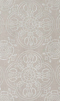 Floral Embroidered Linen Curtains (Brown)