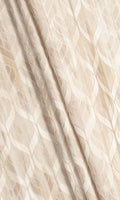 Petal Patterned Home Décor Fabric By the Metre (Pale Beige/Brown)