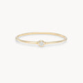 family april birthstone stacking ring - 10k yellow gold, diamond gemstone