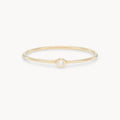 family june birthstone stacking ring - 10k yellow gold,  moonstone gemstone