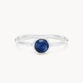 family september birthstone ring  - sterling silver, sapphire