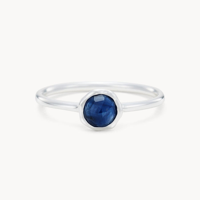 family september birthstone ring  - sterling silver, sapphire