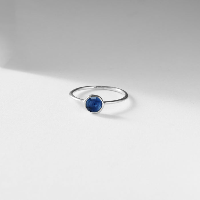 family september birthstone ring  - sterling silver, sapphire