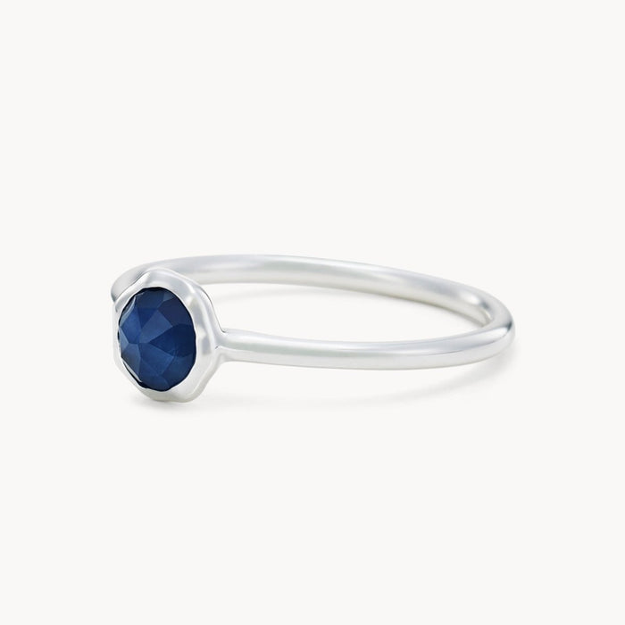 family september birthstone ring  - sterling silver, sapphire