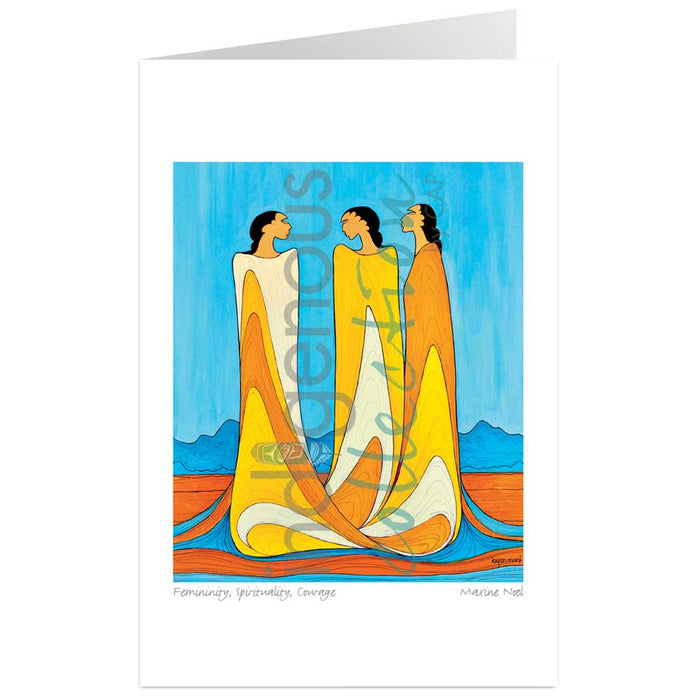 Maxine Noel Femininity Spirituality and Courage Art Card | Native Art Canada