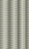 Houndstooth Patterned Home Décor Fabric By the Metre (Green/ White)