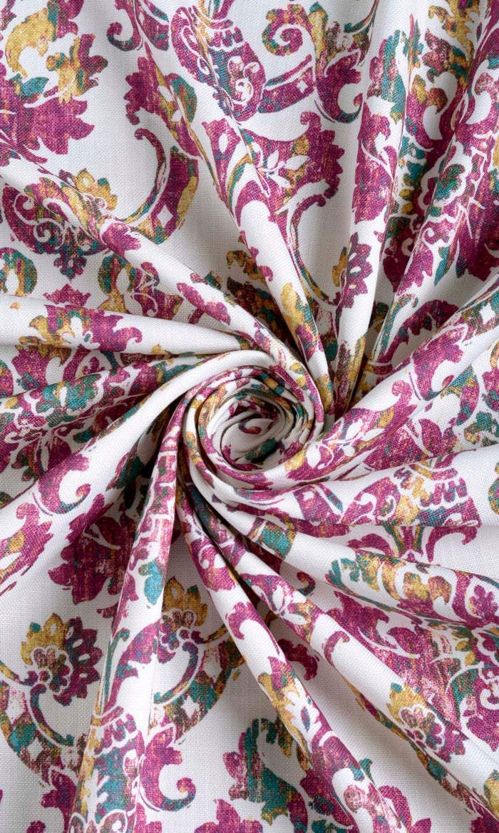 Damask Print Any Size Style Curtains (Pink/ Purple)