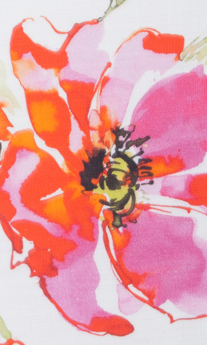 Floral Cotton Curtains / Drapes / Window Drapery Panels (Pink/ Purple)