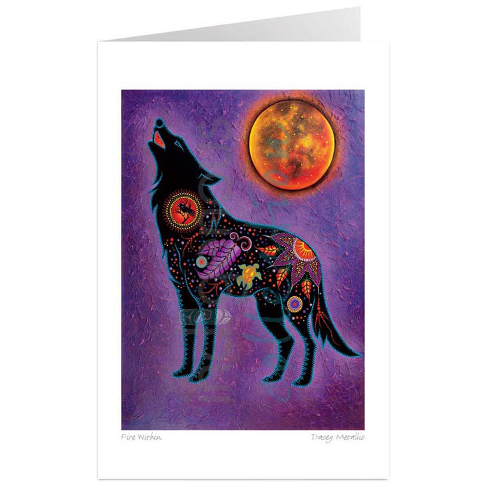 Tracey Metallic Fire Within Wall Art | Native Art Canada