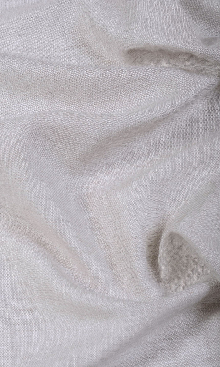 Linen Sheer Curtains / Drapes / Window Drapery Panels (Ash Gray/ Abalone Gray)