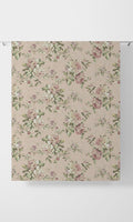 Classic Floral Print Curtains (Pink)