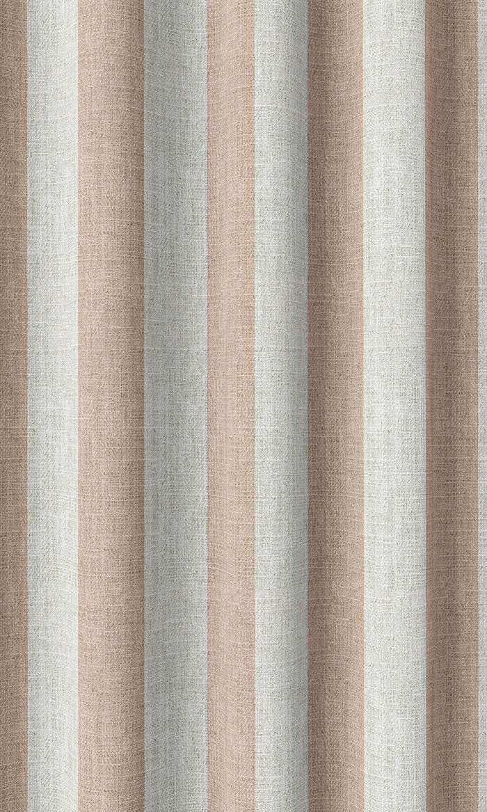 Modern Striped Home Décor Fabric By the Metre (Blush Pink/ White)
