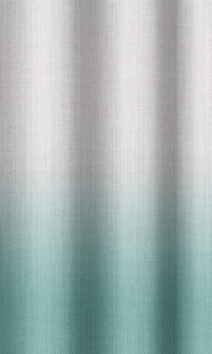 2-Tone Ombre Pinch Pleat, Rod Pocket, Eyelet Curtains (Turquoise Blue)