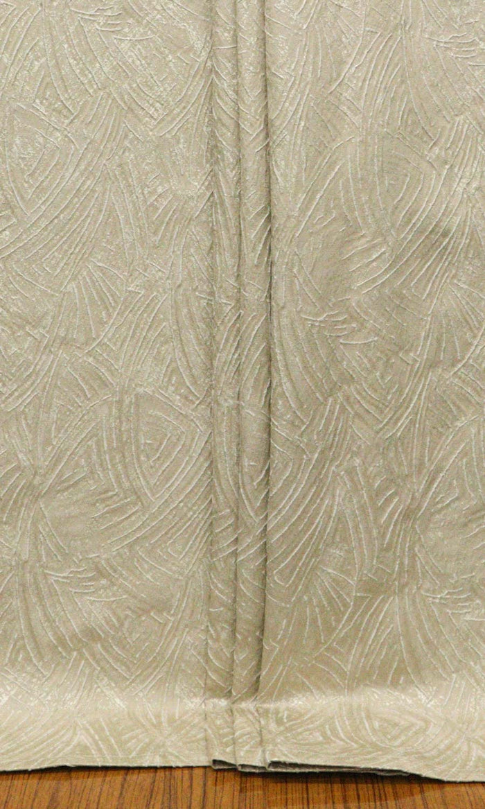 Self-Patterned Poly-Cotton Home Textile Fabric Material By the Metre (Caramel Brown)