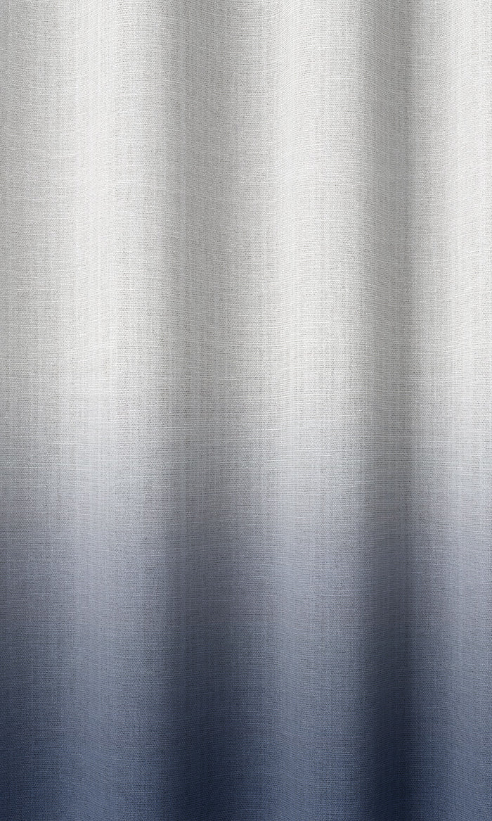 2-Tone Ombre Pinch Pleat, Rod Pocket, Eyelet Curtains (Navy Blue)