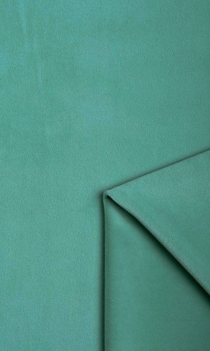 Velvet Pinch Pleat, Rod Pocket, Eyelet Curtains (Green/ Blue)