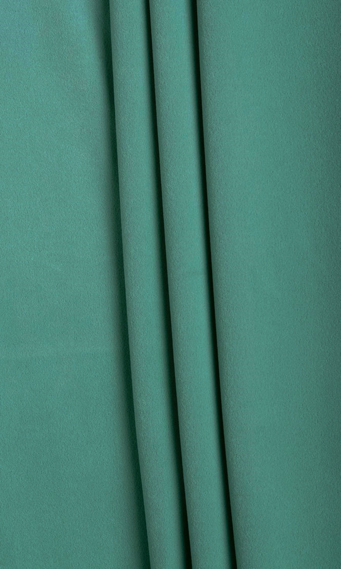 Velvet Curtain Panels (Green/ Blue) Extra Long Short Wide