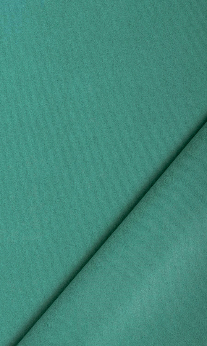 Velvet Made-to-Measure Curtains (Green/ Blue)