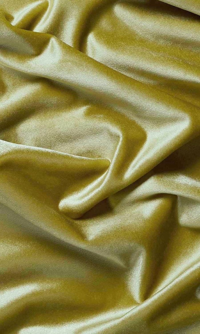 Velvet Curtain Panels for Living, Bedroom, Kitchen, Bathroom (Green)