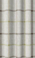 Check Patterned Drapery (White/ Green)