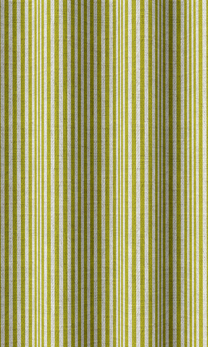 Modern Striped Home Décor Fabric By the Metre (Apple Green)