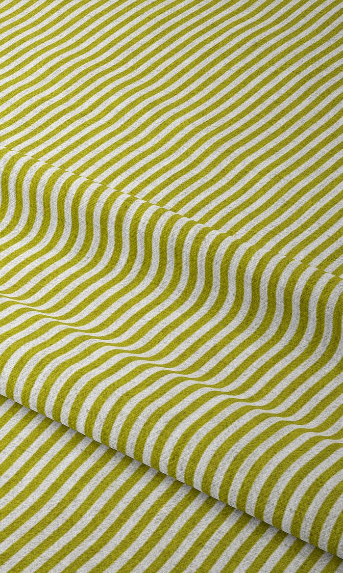Modern Striped Home Textile Fabric Material By the Metre (Apple Green)