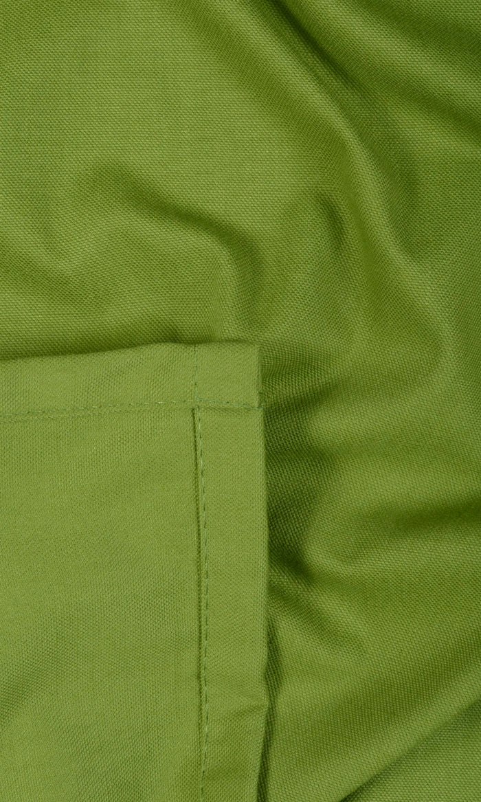 Cotton Curtain Panels (Green) Extra Long Short Wide