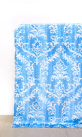 Damask Curtains (Blue/ White)