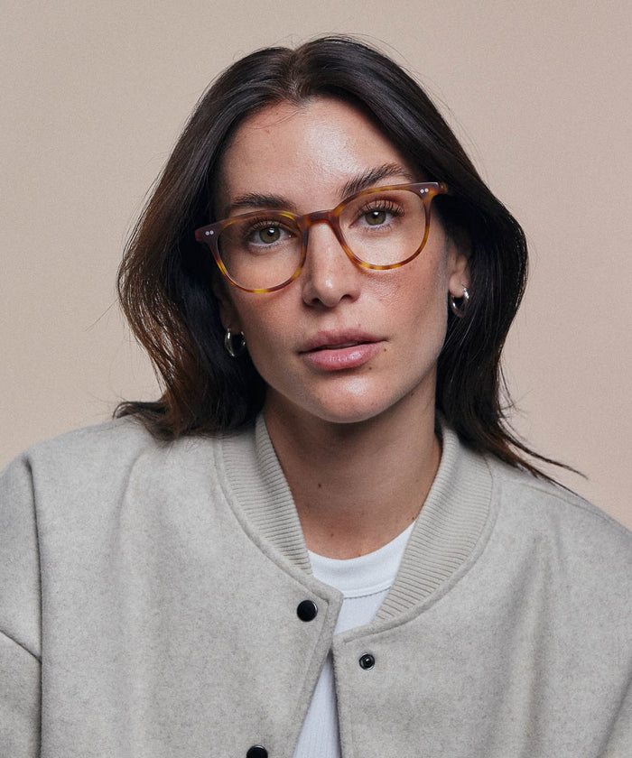 Johann Wolff Frankie Matte Vintage Tortoise Eyeglasses #color_matte-vintage-tortoise